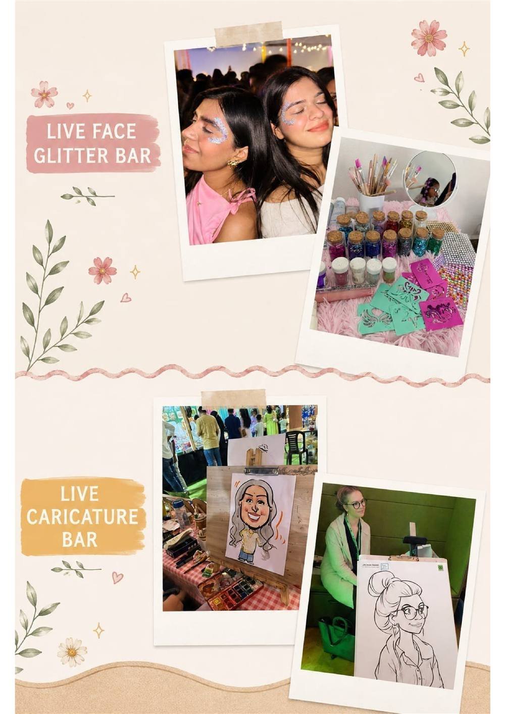Face Glitter Caricature Carnival Stall Udaipur Jaipur Wedding | Rajasthani Mela Carnival Stalls