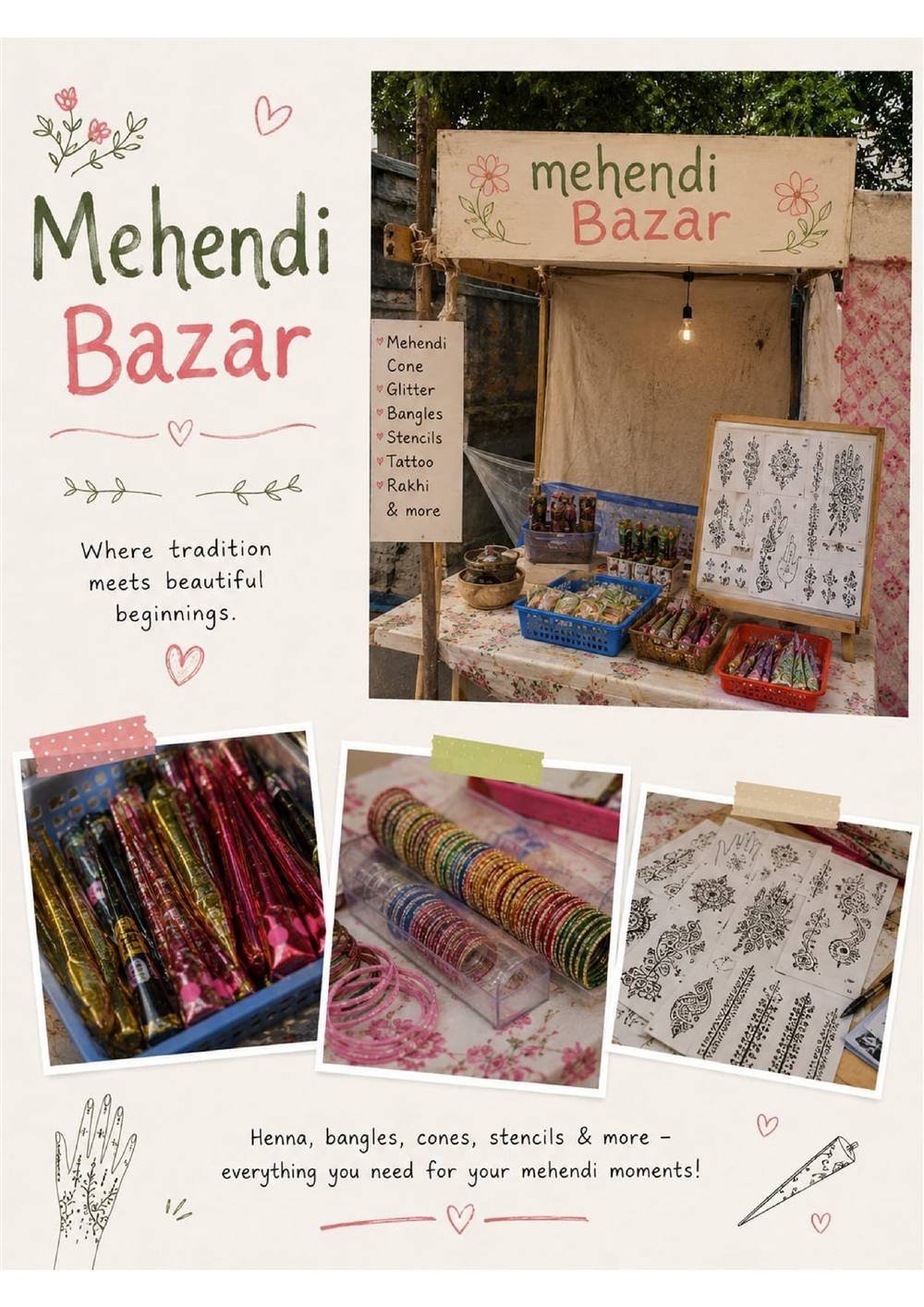 Mehendi Bazaar Henna Carnival Stall Udaipur Jaipur Wedding | Rajasthani Mela Carnival Stalls