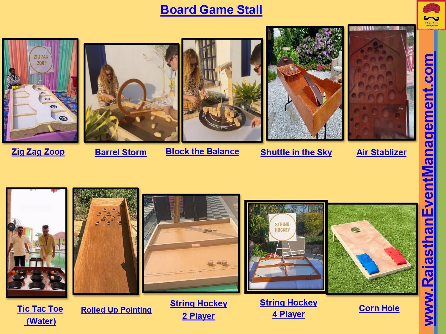 Board Game Stall Wedding Carnival | Rajasthani Mela Carnival Stalls PAN India