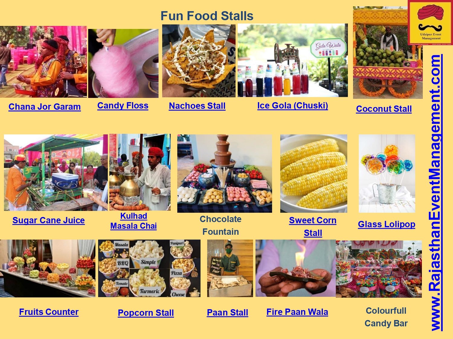 Fun Food Stalls Wedding Carnival | Rajasthani Mela Carnival Stalls PAN India