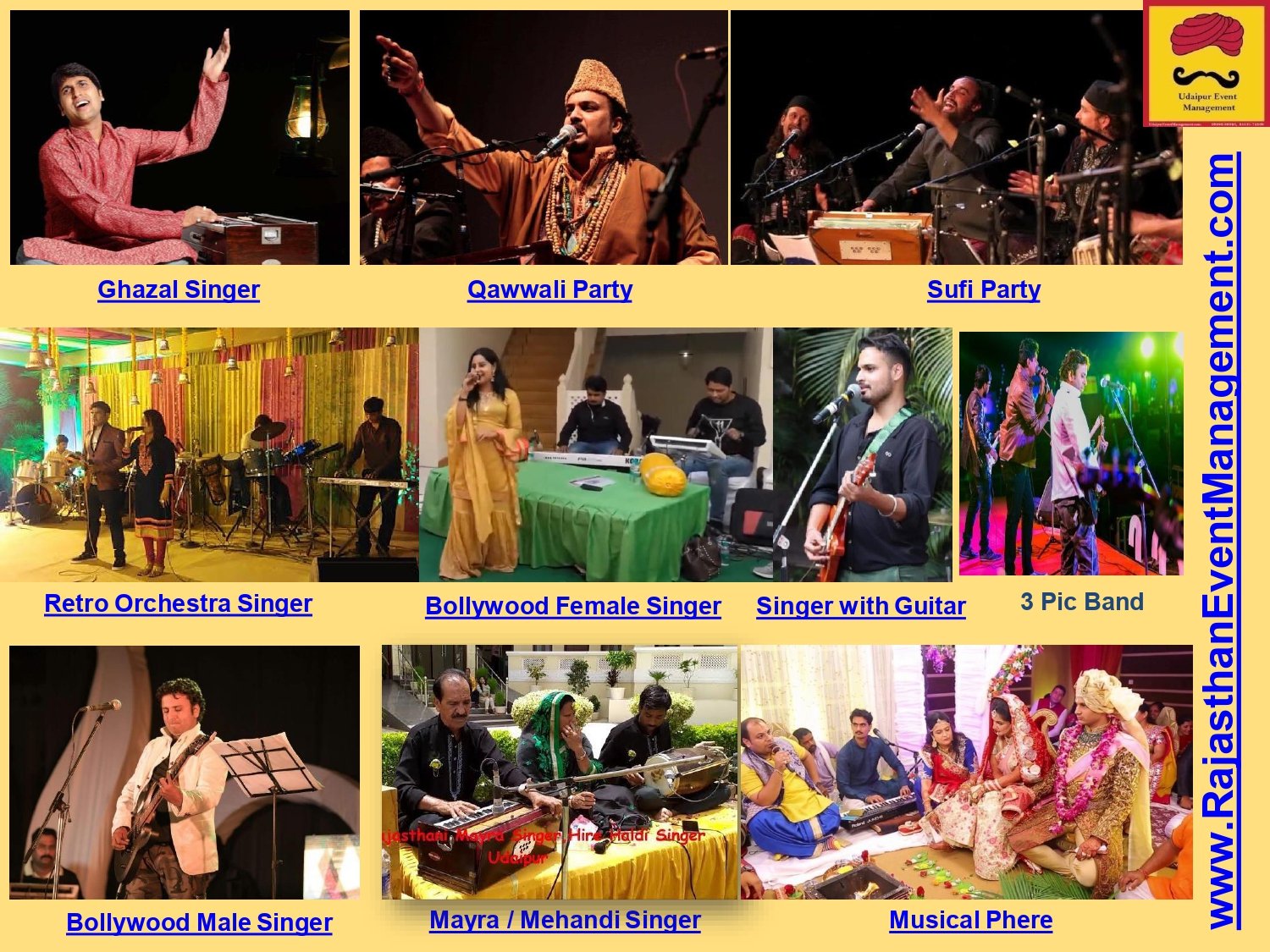 Live Music Singers Wedding India | Rajasthani Mela Carnival Stalls PAN India