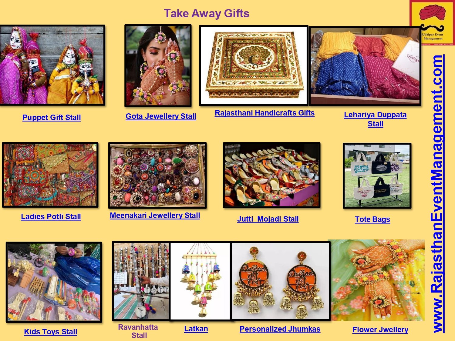 Take Away Gifts Wedding Stall | Rajasthani Mela Carnival Stalls PAN India